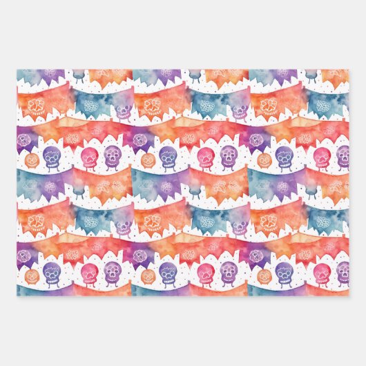 Papel Picado Wrapping Paper Geschenkpapier Set (Vorderseite)