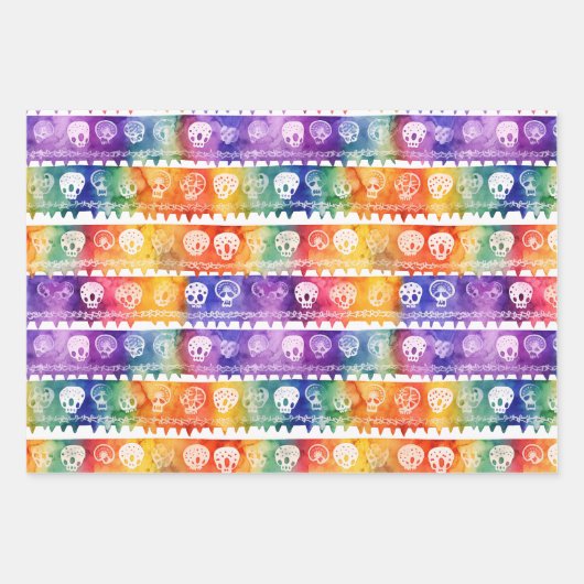 Papel Picado Wrapping Paper Geschenkpapier Set (Vorderseite 3)