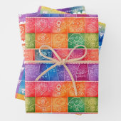 Papel Picado Wrapping Paper Geschenkpapier Set (Beispiel)