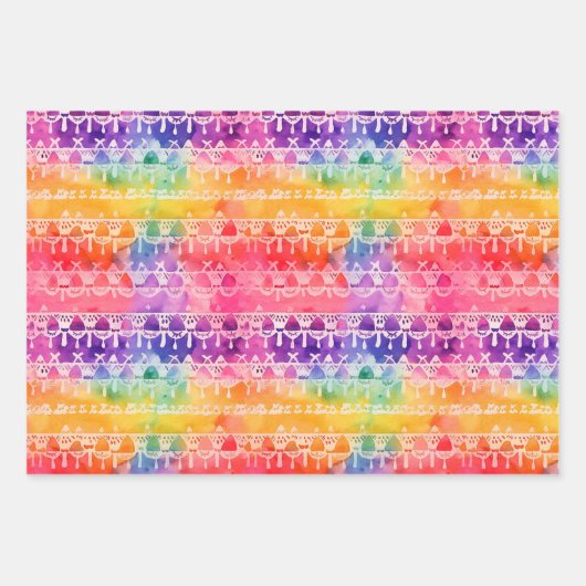 Papel Picado Wrapping Paper Geschenkpapier Set (Vorderseite 3)