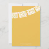 Papel Picado Yellow | Einladung zur Hochzeit (Rückseite)