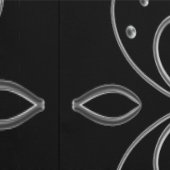 Papel Pintado Metallic flower tile abstract silver Tapete (Naht)