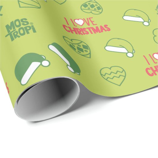Papel regalo│Navidad Verde Geschenkpapier (Rolleneckpunkt)