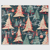 Papel regalo navideño personalizado geschenkpapier (Flach)