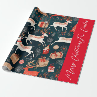 Papel regalo navideño personalizado geschenkpapier