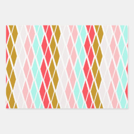 Papeles de regalo patrón cumpleaños vintage geschenkpapier set