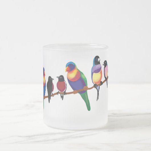 Papeln und Finken Mattglastasse (Mittel)