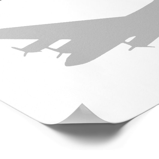 Paper Airplane Overactive Imagination Poster (Ecke)