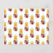 PAPER Ananas Blumendusche Einladung Flyer (Hinten)