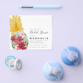 PAPER Ananas Blumendusche Einladung Flyer (Einzeln)