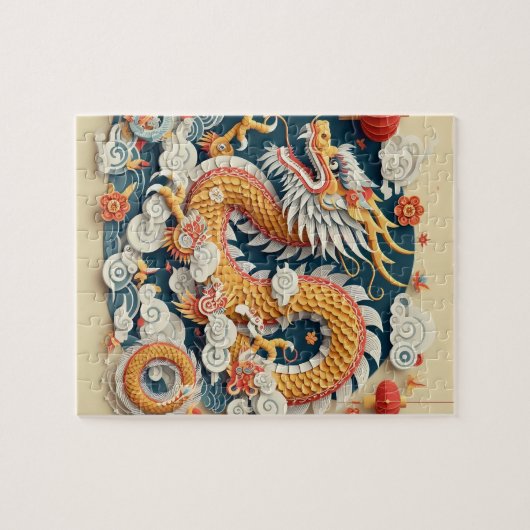Paper Art Year of Dragon Jigsaw Puzzle (Horizontal)
