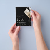 PAPER Balloons Gold QR Code 30. Black Invite Flyer (Gruppe)