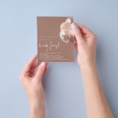 PAPER Balloons Script Rose Gold 21. Party Einladun Flyer (Gruppe)