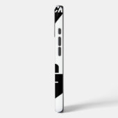 Paper Beats Rock – Minimalist Black & White art Case-Mate iPhone Hülle (Rückseite / Links)