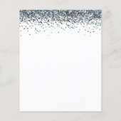 PAPER Blue Glitter Flyer (Hinten)