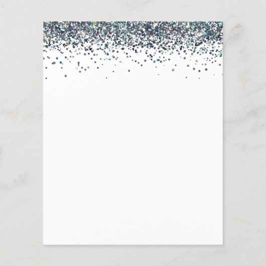 PAPER Blue Glitter Flyer (Hinten)