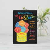 Paper Blume Can Fiesta Probe Dinner Einladung (Stehend Vorderseite)