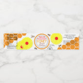 Paper Blume Natural Honeycomb Honey Jar Labels Wasserflaschenetikett (Einzelnes Label)