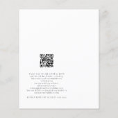 PAPER Boho Cake Florals Bohemisch Hochzeit Einladu Flyer (Hinten)