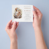 PAPER Boho Cake Florals Bohemisch Hochzeit Einladu Flyer (Gruppe)