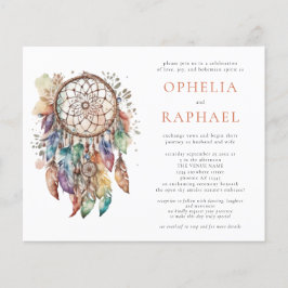 PAPER Boho Dreamcatcher Wedding Terracotta Flyer