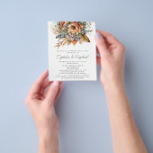 PAPER Boho Fall Florals Sage Bohemische Hochzeit Flyer (Gruppe)