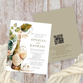 PAPER Boho Foliage und Wine Bohemische Hochzeit Flyer