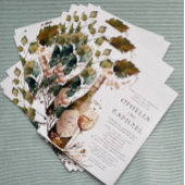 PAPER Boho Foliage und Wine Bohemische Hochzeit Flyer