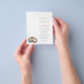 PAPER Boho Rings Bohemisch Hochzeitseinladung Flyer (Gruppe)