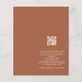 PAPER Boho Rings Bohemisch Hochzeitseinladung Flyer (Hinten)