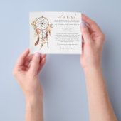 PAPER Boho Watercolor Dreamcatcher Neue Adresse Flyer (Gruppe)