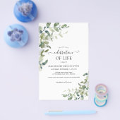 PAPER Botanische Feier zum Gedenken an das Leben Flyer (Einzeln)