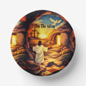 Paper Bowls 7" Jesus Resurrection Paper Cut Art Pappteller (Vorderseite)