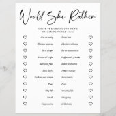 PAPER Brautparty Party Game würde sie eher Flyer (Vorne)