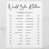 PAPER Brautparty Party Game würde sie eher Flyer (Vorne)