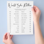 PAPER Brautparty Party Game würde sie eher Flyer (Hand)