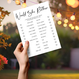 PAPER Brautparty Party Game würde sie eher Flyer