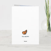 Paper Butterfly Greetings Karte (Rückseite)