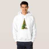 Paper Christmas Cat Hoodie (Vorne ganz)