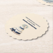 Paper Coaster-Editable Graduation Tableware Set Untersetzer (angewinkelt)