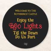 Paper Coaster : HALLOWEEN #1 Runder Pappuntersetzer (Vorderseite)