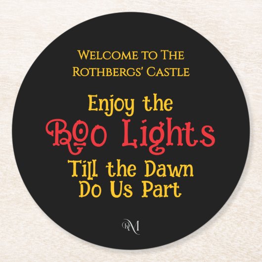 Paper Coaster : HALLOWEEN #1 Runder Pappuntersetzer (Vorderseite)