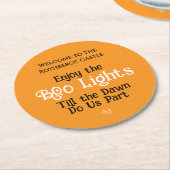 Paper Coaster : HALLOWEEN #2 Runder Pappuntersetzer (Angewinkelt)