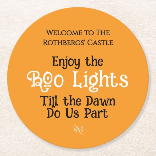 Paper Coaster : HALLOWEEN #2 Runder Pappuntersetzer (Vorderseite)