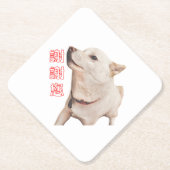 paper coaster of dog untersetzer (Vorderseite)