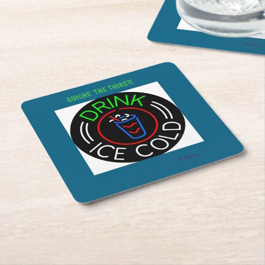 Paper Coaster Rechteckiger Pappuntersetzer (angewinkelt)