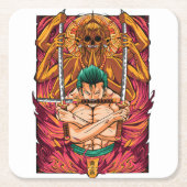 Paper Coaster Rechteckiger Pappuntersetzer (Vorderseite)