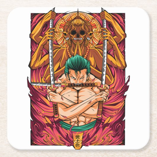 Paper Coaster Rechteckiger Pappuntersetzer (Vorderseite)