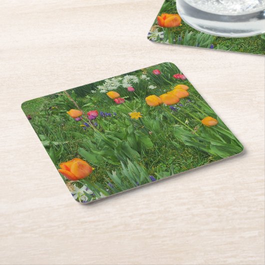 Paper Coaster Rechteckiger Pappuntersetzer (angewinkelt)