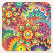 Paper Coaster Rechteckiger Pappuntersetzer (Vorderseite)